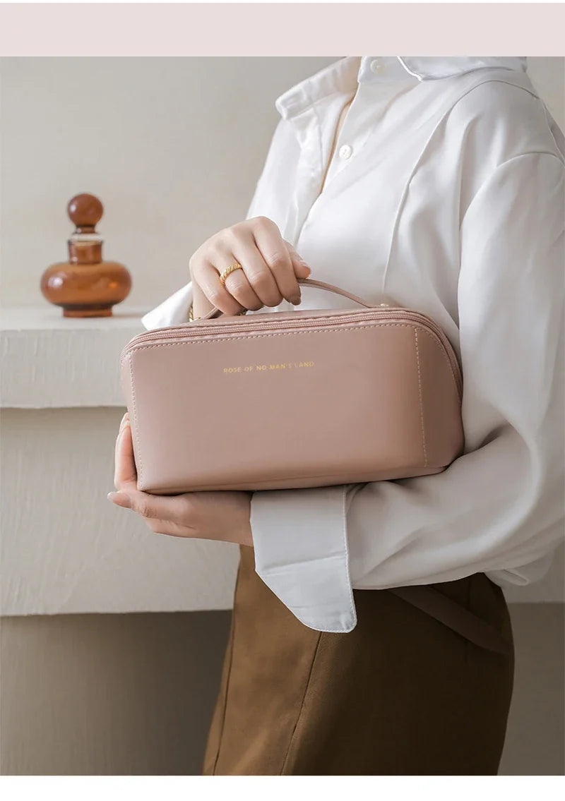 Sac à cosmétiques de voyage pour femmes, pochette de rangement pour maquillage cosmétique