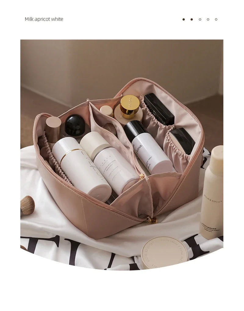 Sac à cosmétiques de voyage pour femmes, pochette de rangement pour maquillage cosmétique