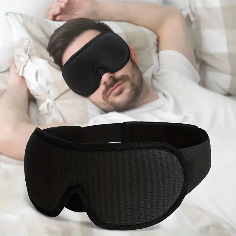 Masque our les yeux respirant 3D pour dormir confortablement Facile à laver Essentiels de voyage